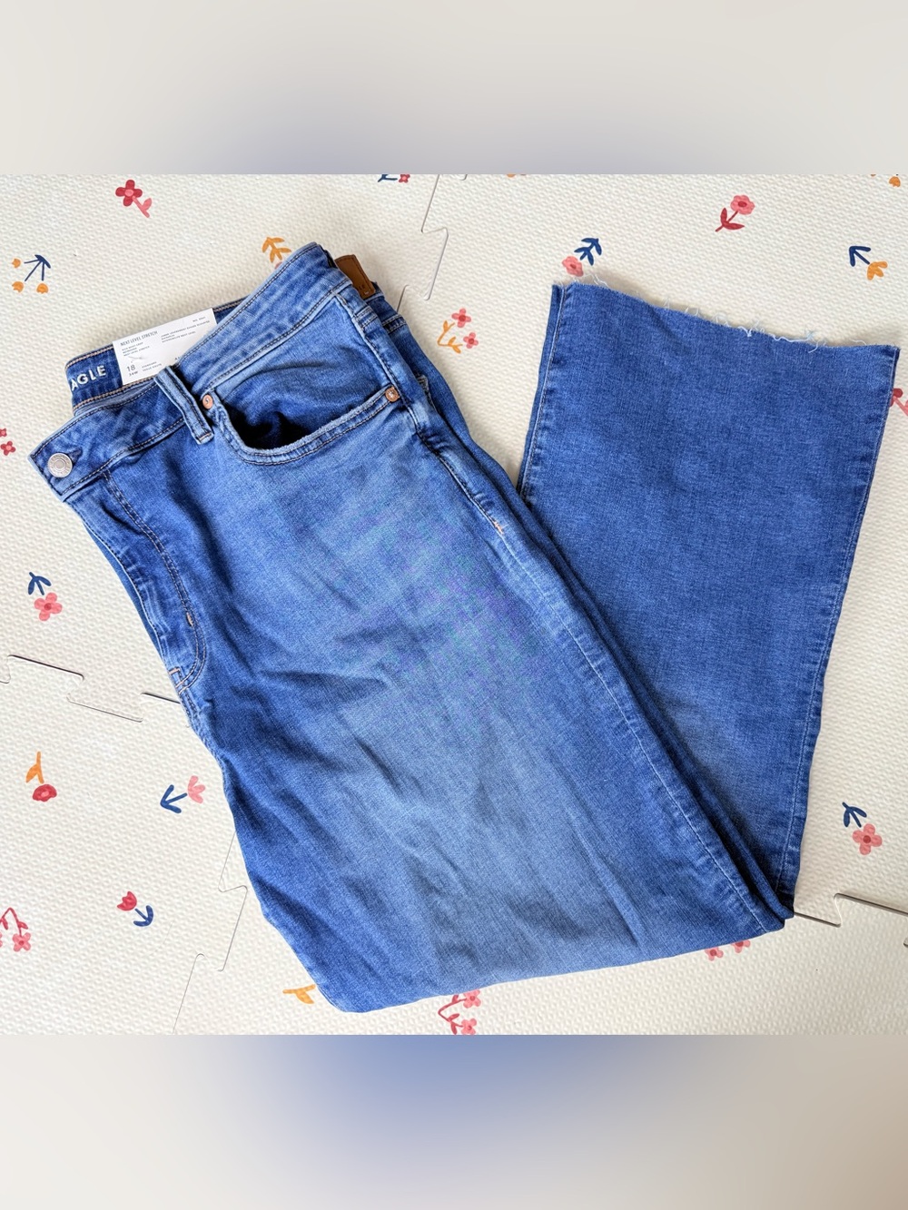 American Eagle Outfitters Kick Boot Crop Jeans Next Level Stretch